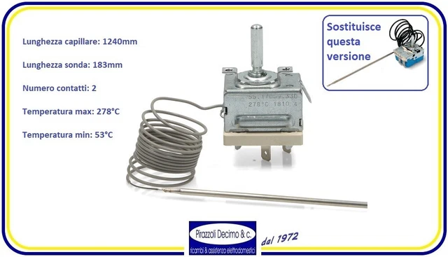 Termostato Forno Candy Brandt 42833528 - Elettrico, Compatibile Con Molti Modelli - Foto 3