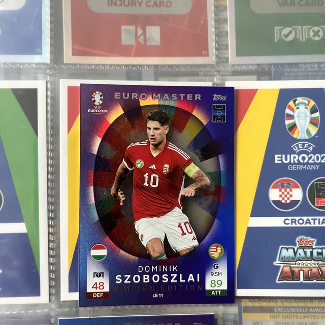 Euro Core Card MATCH ATTAX UEFA Euro 2024 Dominik Szoboszlai Euro Master Edition Card ...