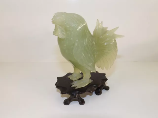 Vintage Jade Cockerel In Original Box