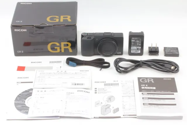 【TOP MINT in BOX】 Ricoh GR II 16.2MP Black Digital Camera from Japan 3