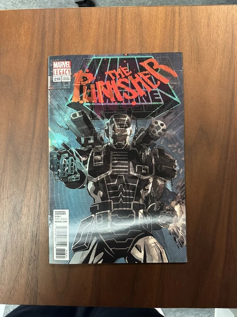 Punisher #218 NM Lenticular 3D Variant Cover 2017 War Machine Homage