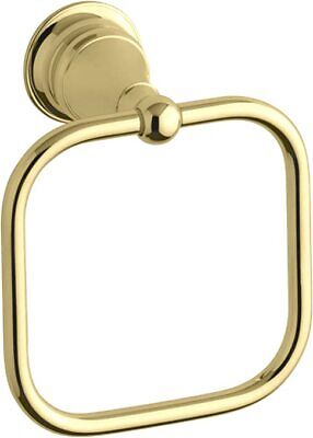 Kohler K-16140-Af Revival Towel Ring, Vibrant  French Gold Finish