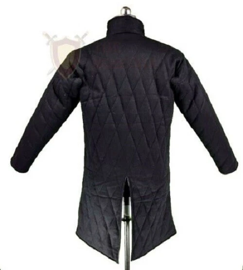 The Medievals Gambeson Coat Aketon Jacket Thick Padded Full Length Quilted Armor