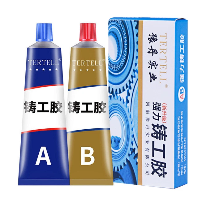 2pcs AB Glue Metal Glue Casting Metal Repair Defect Welding Cast Agent (100g)