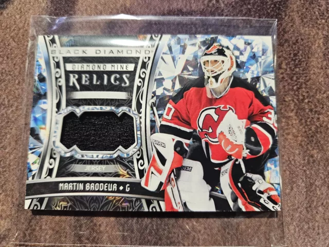 2022-23 Black Diamond Mine Relics #DMA-MB Martin Brodeur Devils Jersey