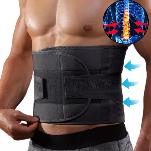 Rücken Lumbo Stützgürtel Lendenwirbelstütze Rückenbandage Atmungsaktiver Sports