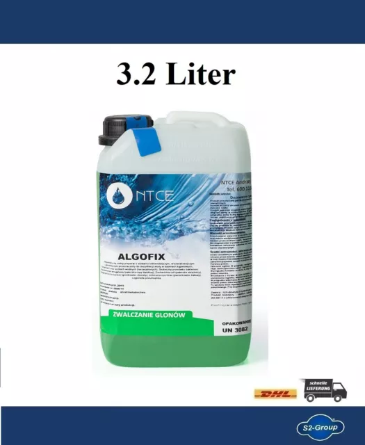 NTCE 3.2 Liter Algenvernichter Algenex Algizid Pool Schwimmbad Wasserpflege