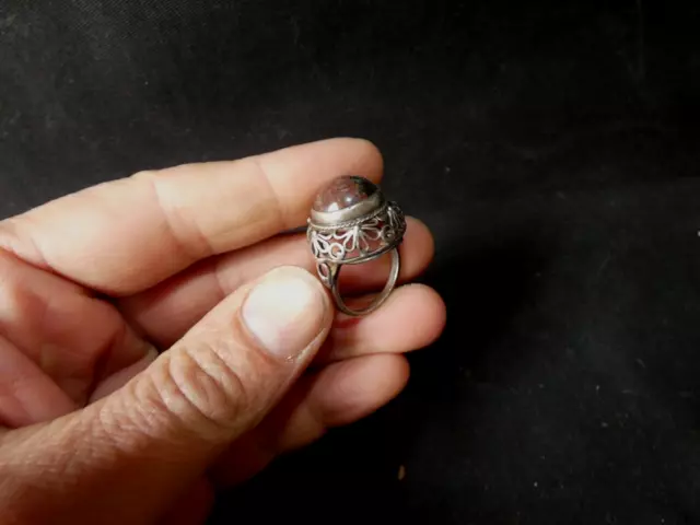 Bague ouverte branche de fleurs de pêcher éclose rose deals