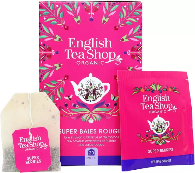 English Tea Shop Organic Super Berries, 20 Teabags