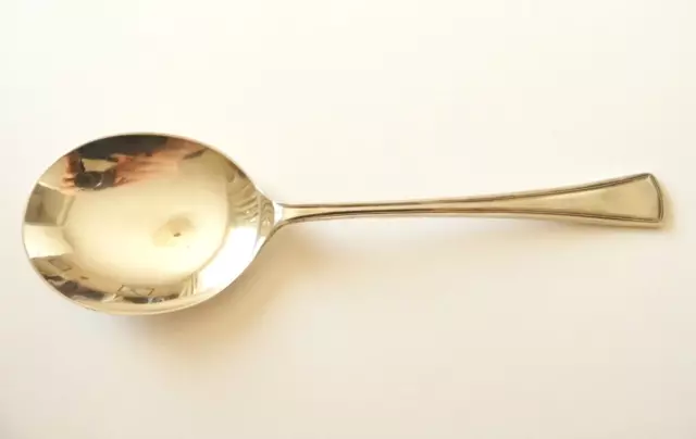 Large Vintage Silver Plated Serving Spoon 9"