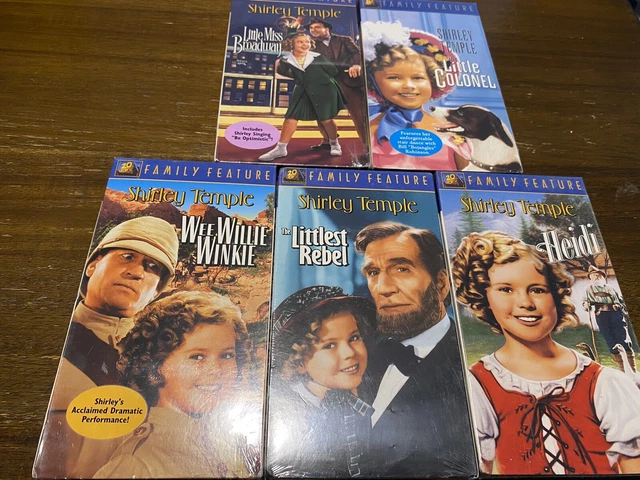 5 shirley temple vhs sealed new wee willie winkie heidi little colonel