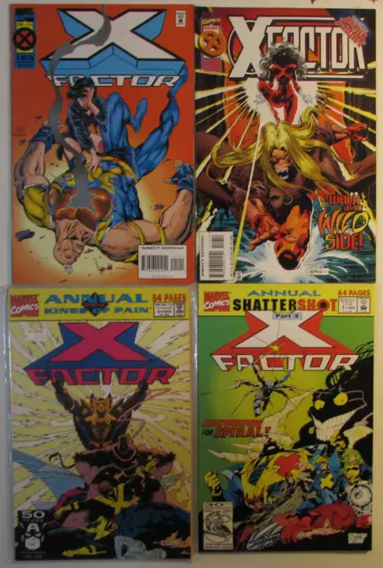 X-Factor Lot of 4 #111,116,Annual 6,7 Marvel 1995 1st Series Comic Books