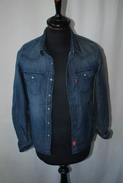Camicia vintage Dickies KIds denim blu workwear taglia bambini small