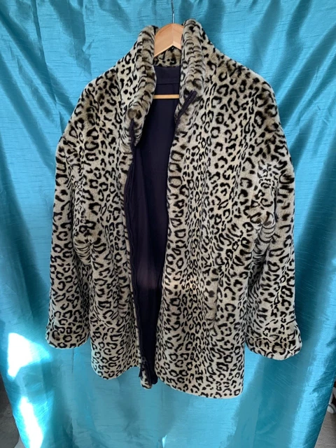 Leopard print deals coat size 18