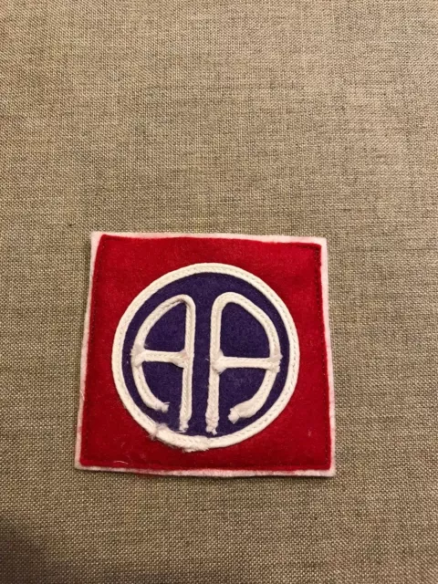 WWI US Army 82nd Division "All American" patch AEF wool felt