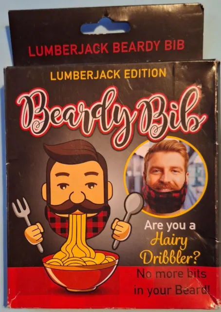 BEARDY BIB - Beard Cover for Men / Facial Hair Apron LUMBERJACK - Adjustable