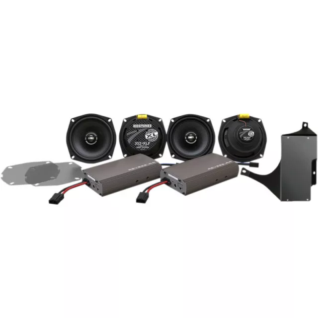 Hogtunes 450 Watt Amp Speaker Kit 4405-0618 For Harley 1999-2013 FLH Models