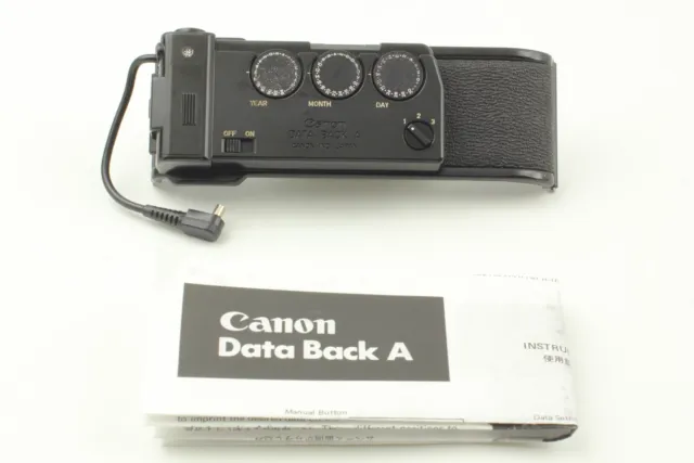 MANUAL [Casi COMO NUEVO] Canon Data Back A para AE-1 AE-1P A-1 de JAPÓN