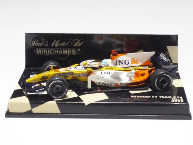 MINICHAMPS 1:43 RENAULT F1 TEAM R28 No.5 2008 F. ALONSO