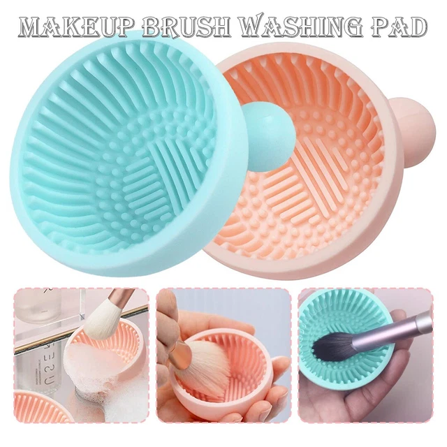 Makeup Brush Cleaning Bowl Brush Cleaner Pad Brush Scrubber Silicone O