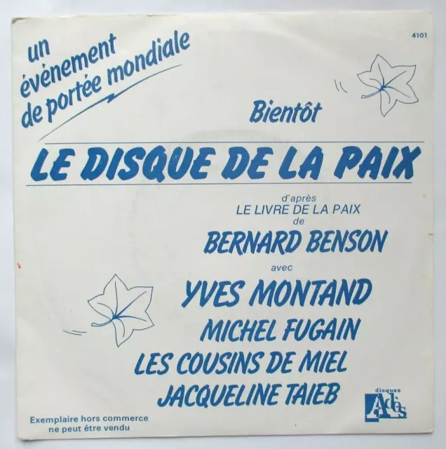 Yves Montand - Michel Fugain - Jacqueline Taieb - Sp (7") Promo