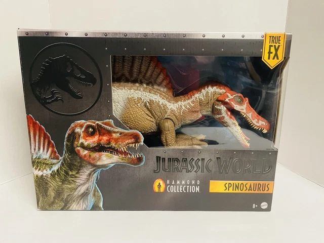 Figurine Jurassic World Spinosaure – Collection Hammond – 65 Cm, 17 Articulations, Queue Câblée, Langue Mobile