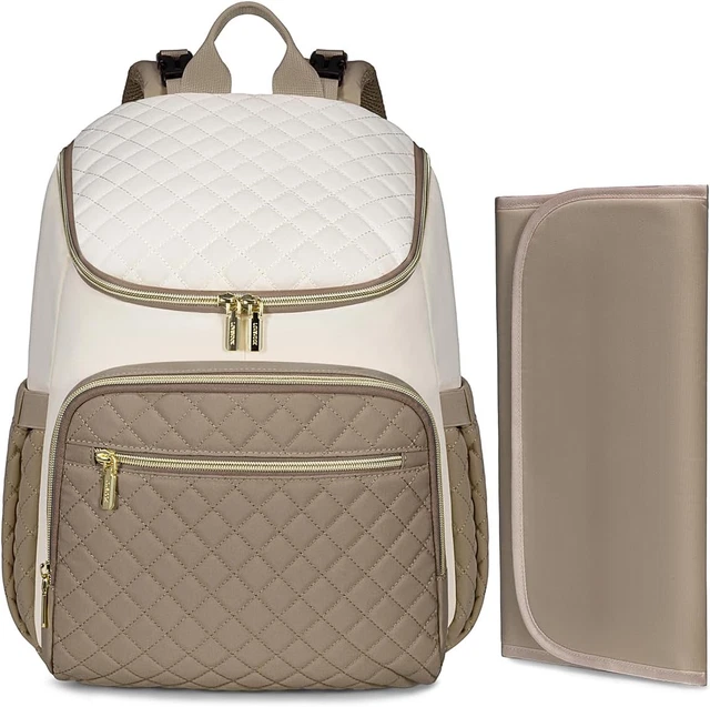 Diaper Backpack Large Capacity Baby Bag with Portable Changing Pad Lightweight