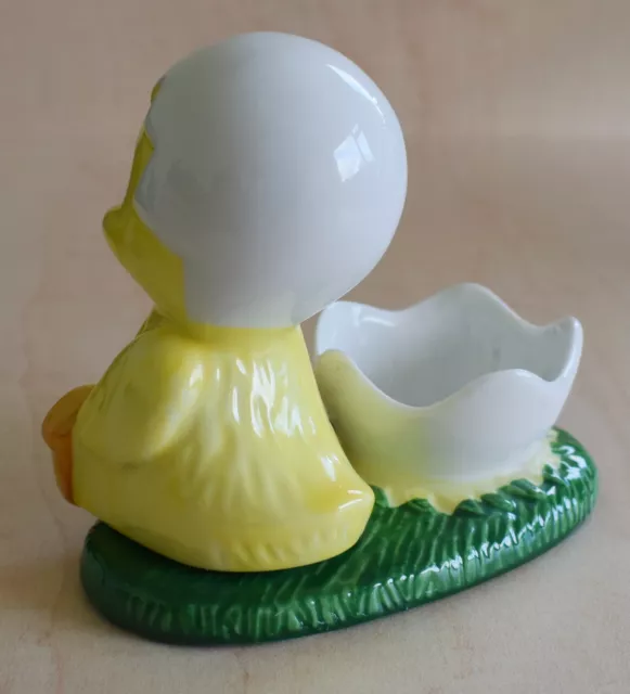 Colony Gift Corporation Egg Cup - Yellow Chick Seated Egg On Head P1248 Taiwan 3