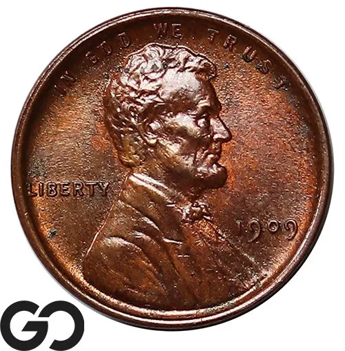 1909 VDB Lincoln Cent Wheat Penny, Red Brown, Gem BU++ ** Free Shipping!
