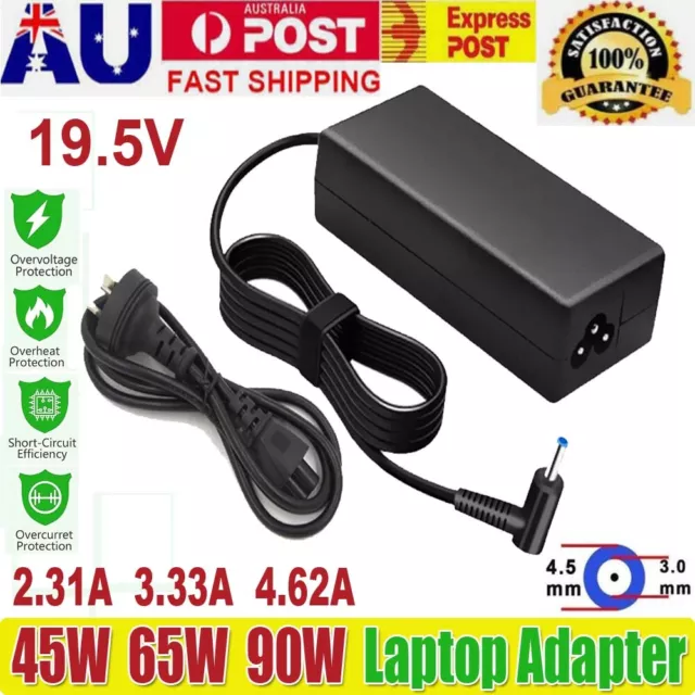 19.5V 45W  65W  90W Charger AC Power Adapter For HP Laptop 2.31A 4.62A 4.5*3.0mm
