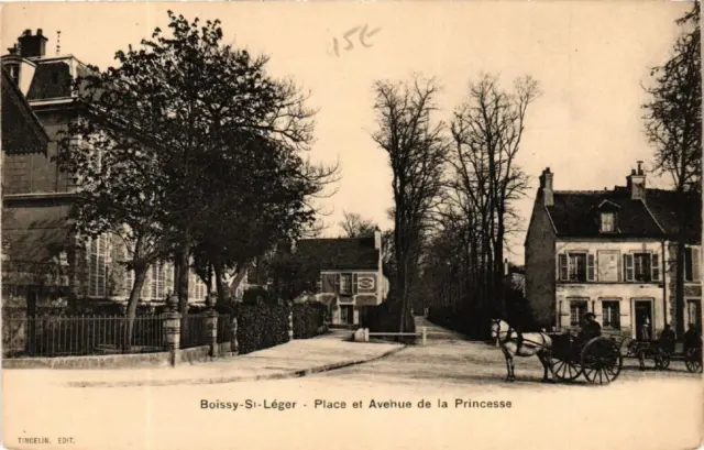 CPA AK BOISSY-SAINT-LEGER Place et Avenue de la Princesse (600437)