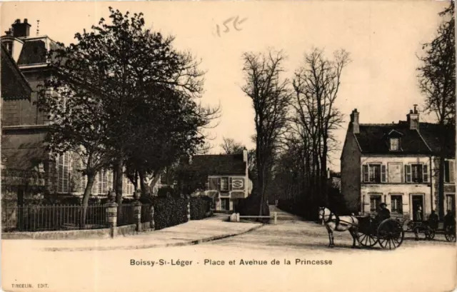 CPA AK BOISSY-SAINT-LEGER Place et Avenue de la Princesse (600437)
