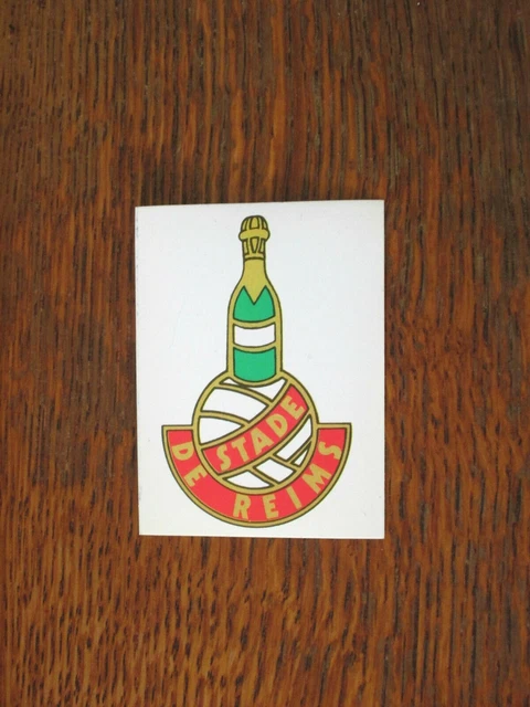 Vieux Sticker Du Stade De Reims – Autocollant Vintage Pour Fans De Foot – Collection Rare