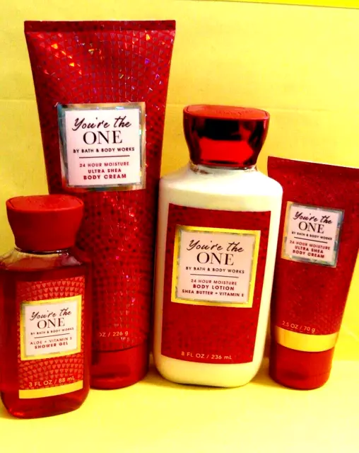 Bath & Body Works "YOU'RE THE ONE" body cream, shower gel, lotion x4