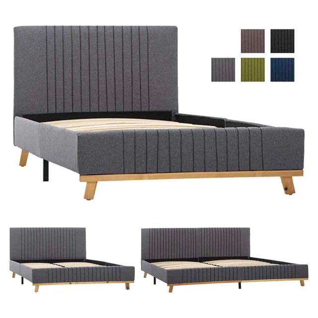 Polsterbett Bett Bettgestell Doppelbett Stoffbett mehrere Auswahl vidaXL