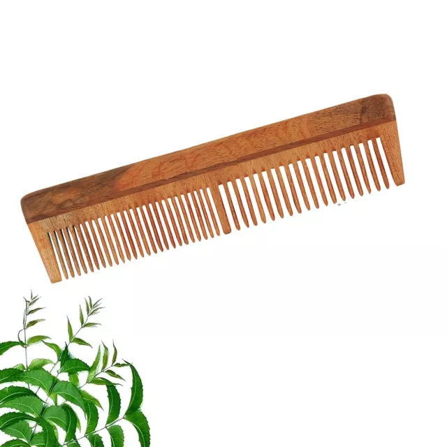 Handmade Neem Wooden Comb For Man And Woman Colour Brown