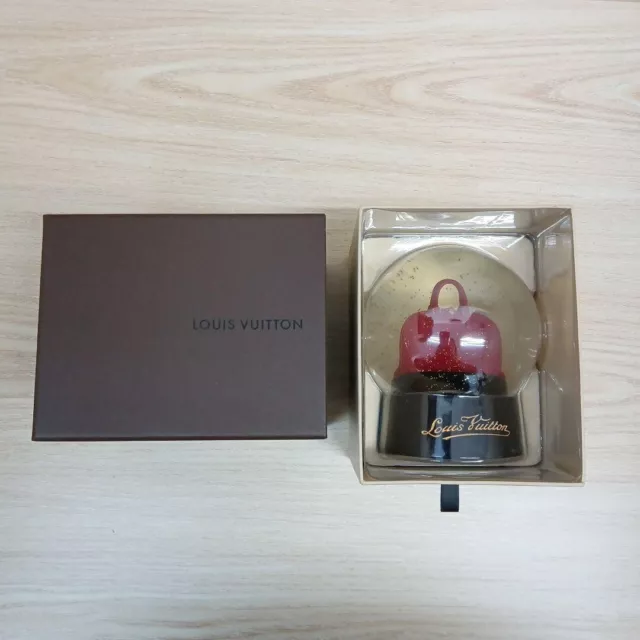 LOUIS VUITTON Novelty Snow Globe  Alma Red  2012 Used