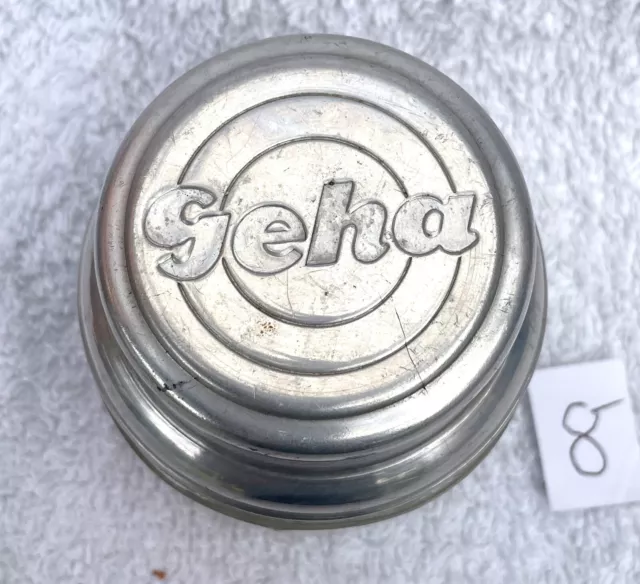 GEHA   -  Glasbehälter mit Deckel für Klebstoff