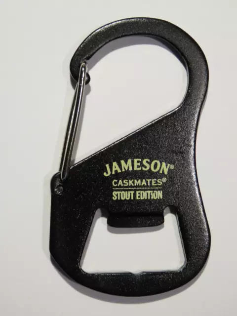 Metallo Portachiavi Moschettone Apribottiglie: Jameson Whisky Caskmates Stout