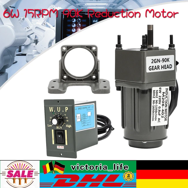 Motore riduzione 6 W 15 RPM 90K motoriduttori riduttore motore with Governor
