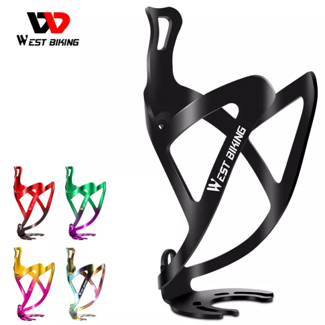 WEST BIKING Bicycle Water Bottle Cage Aluminum Alloy Cycling Bike Bottle Holder