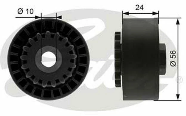 GATES Galet tendeur (courroie d'accessoire) pour RENAULT TWINGO CLIO T39056