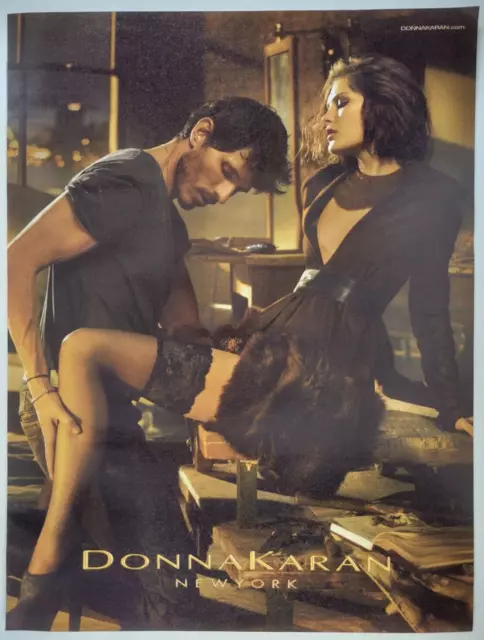 Donna Karan Womens Clothing Seductive Workshop Scene 2013 W Magazine Ad 10x13"