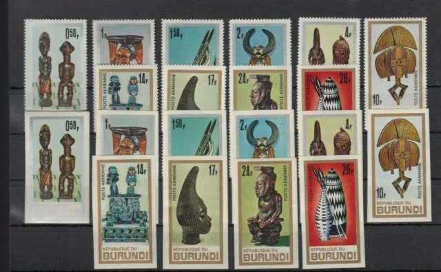 BURUNDI, 1967 UNESCO-Museum 335-44A+B **, (34258)