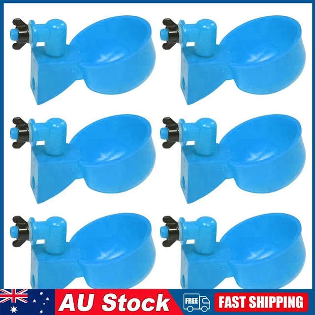 6pcs Poultry Automatic Drinking Bowl Hanging Chicken Duck Water Dispensers