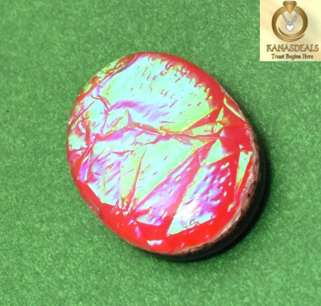 23.6 Cts Dichroic Glass Fabulous Cabochon Loose Gemstone 25*18mm CTS-52324