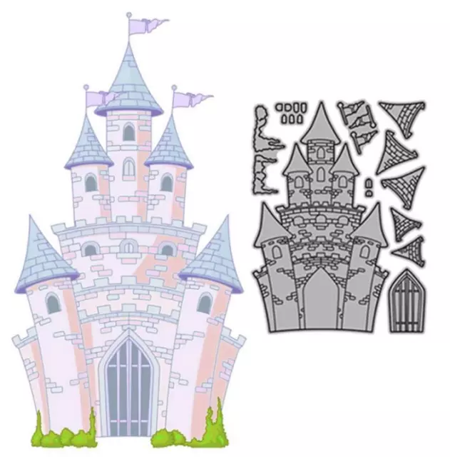 Castle Decoration Metal Cutting Dies DIY Scrapbook Paper Cards Embossing Craft