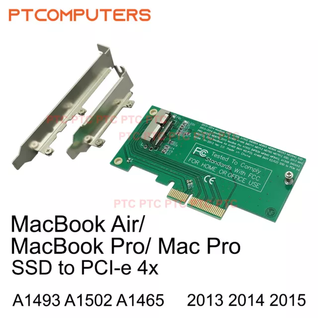 Apple MacBook Air 16+12 SSD to PCIE PCI-e Converter Adapter Card 2013/2014/2015