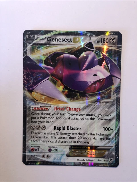 Genesect EX - XY Fates Collide 64/124 - Half-Art Holo Rare Pokemon Card
