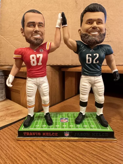 JASON KELCE TRAVIS Kelce KC Chiefs Philadelphia Eagles High Five